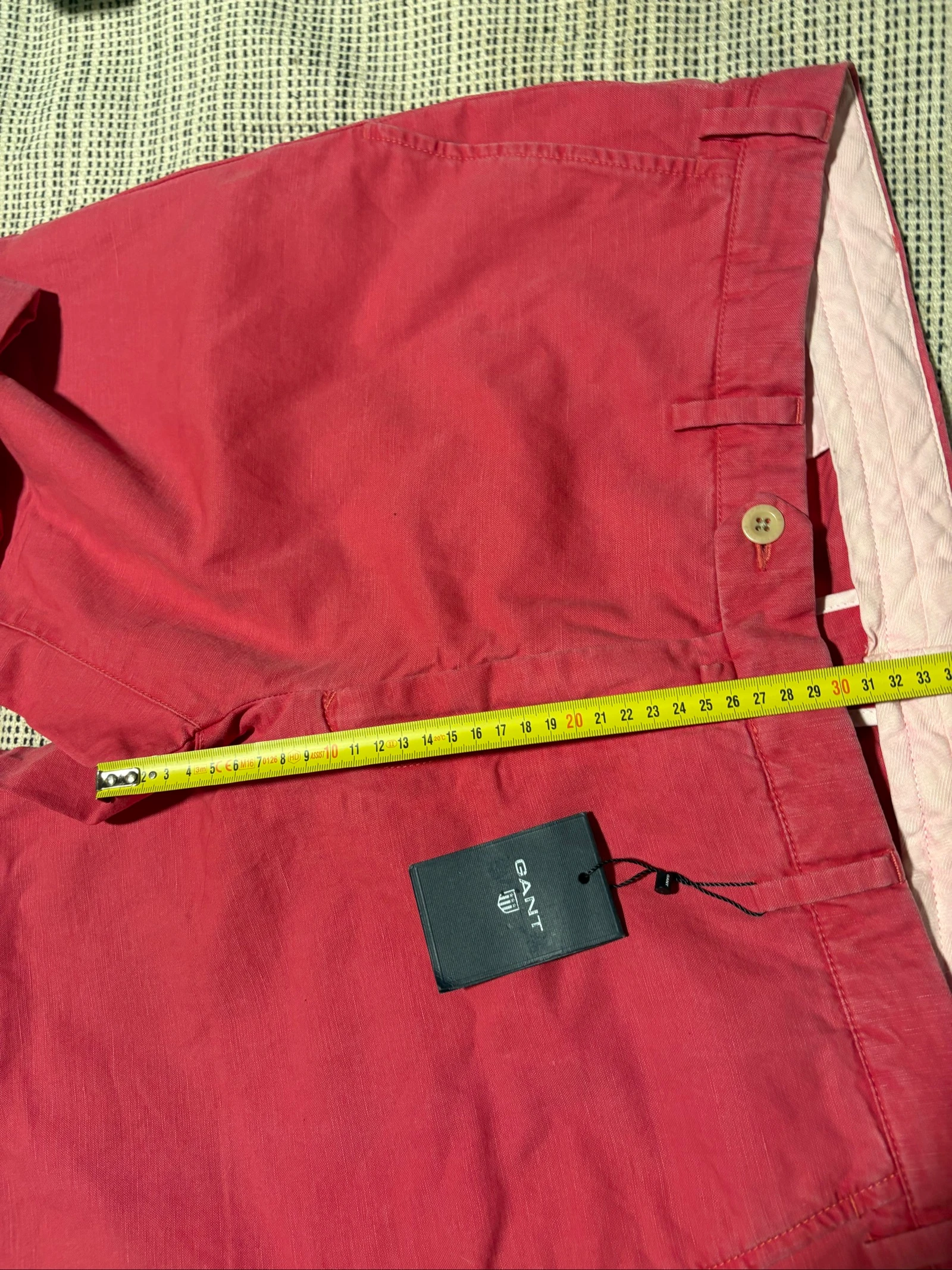 Pantalón chino Gant hombre coral rosa talla 54 L XL nuevo con etiqueta chino pant – photo 7